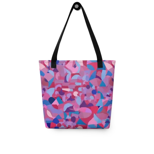 Pink Noise Garden on a Tote Bag