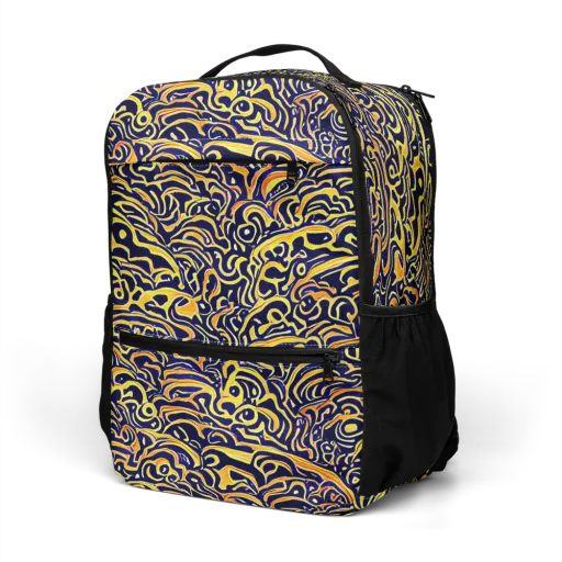 Electric Midnight on a Utility Backpack