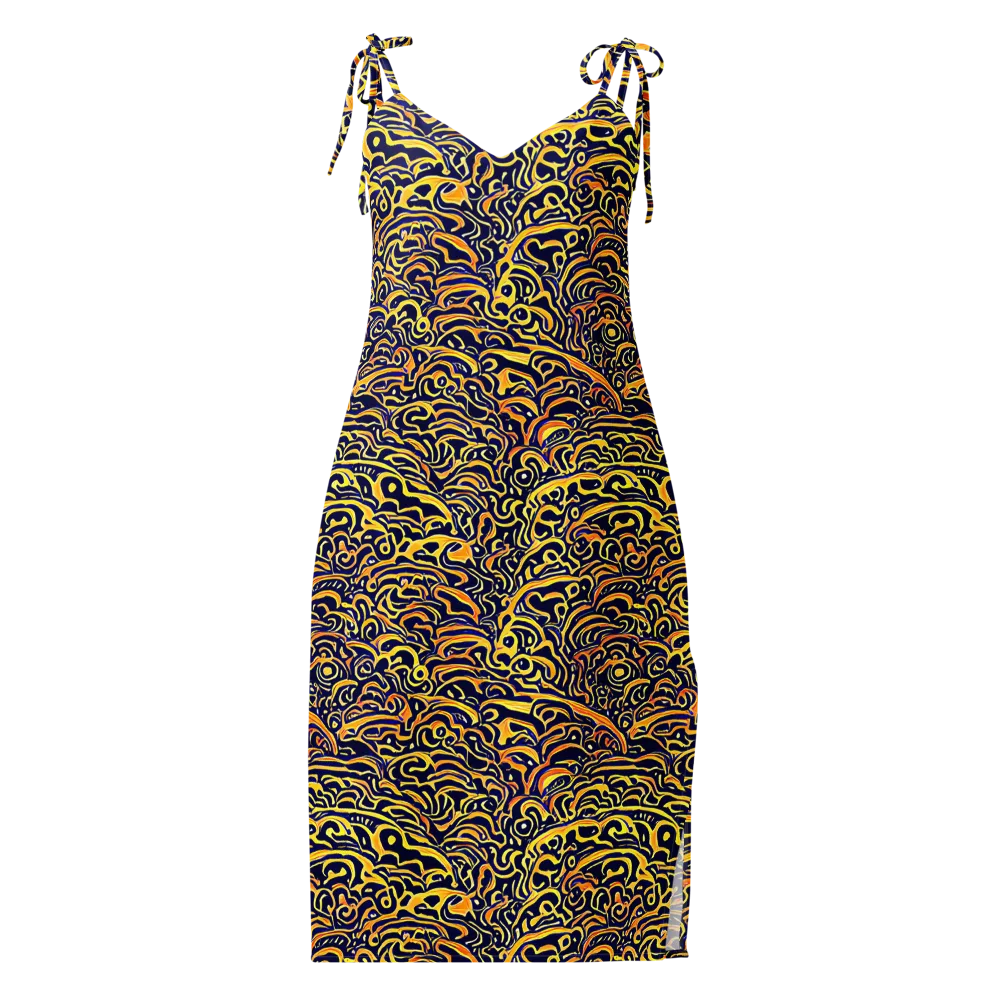 Electric Midnight on Slip Dress — Front