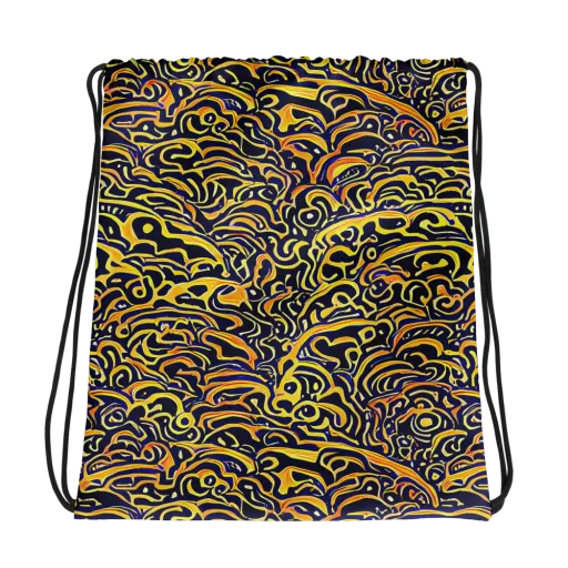 Electric Midnight on a Drawstring Bag
