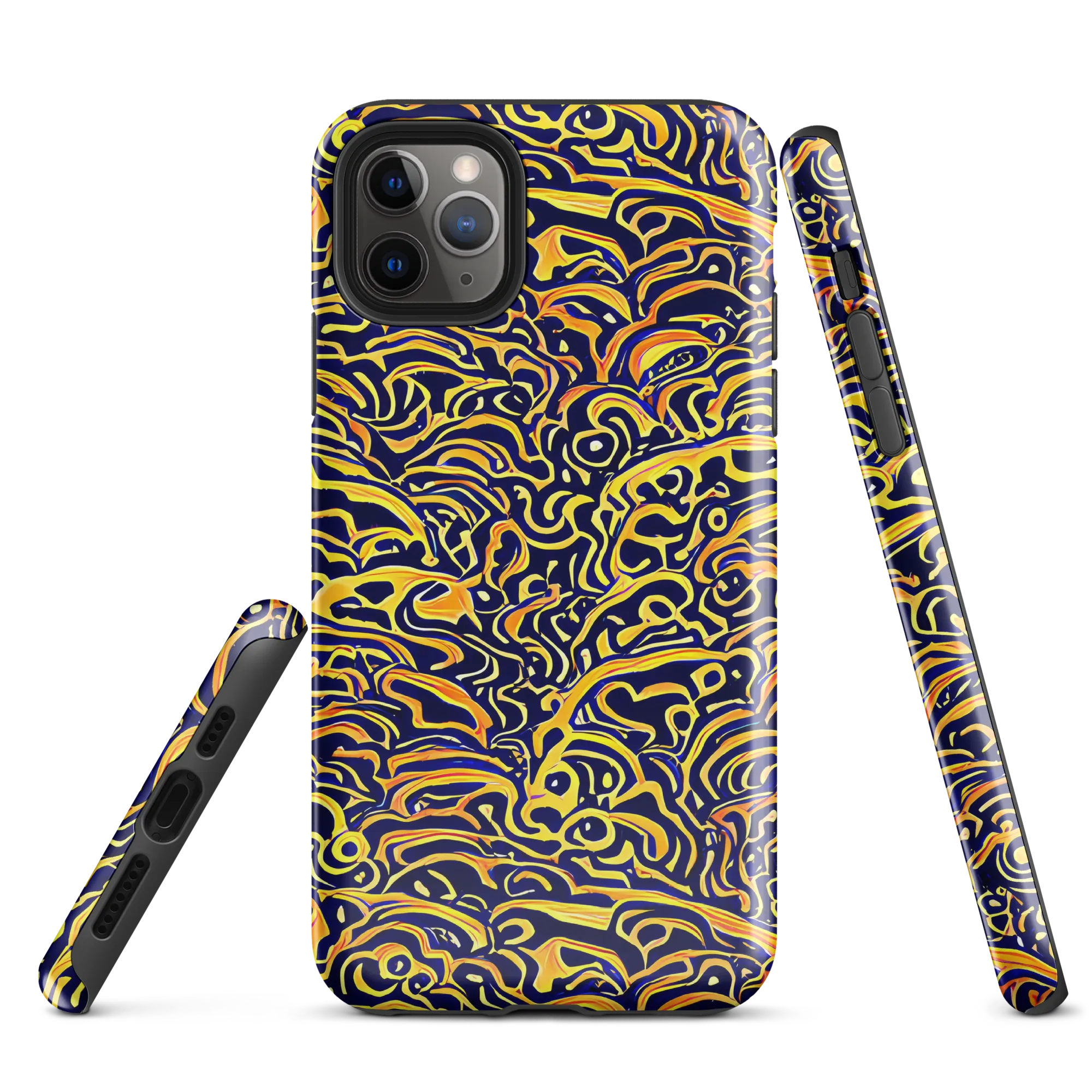 Electric Midnight on Tough Case for iPhone® — Front