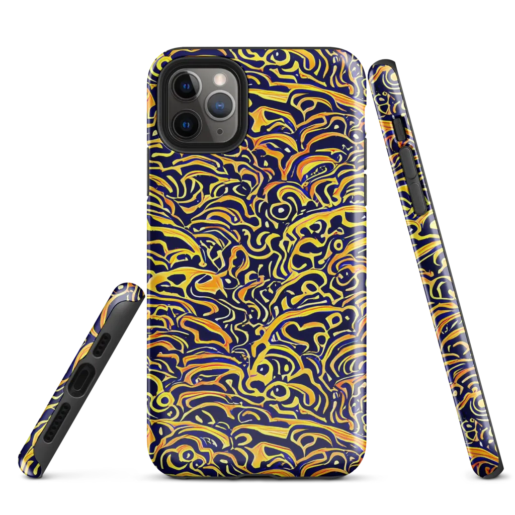 Electric Midnight on Tough Case for iPhone® — Front