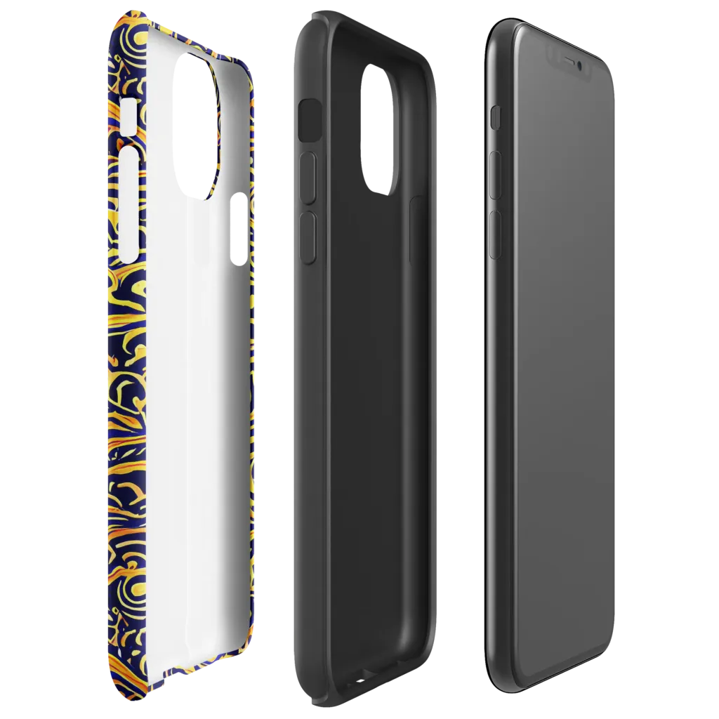 Electric Midnight on Tough Case for iPhone® — Right