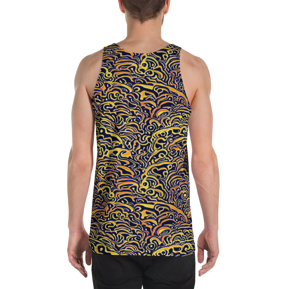 Electric Midnight on Men's Tank Top — Back