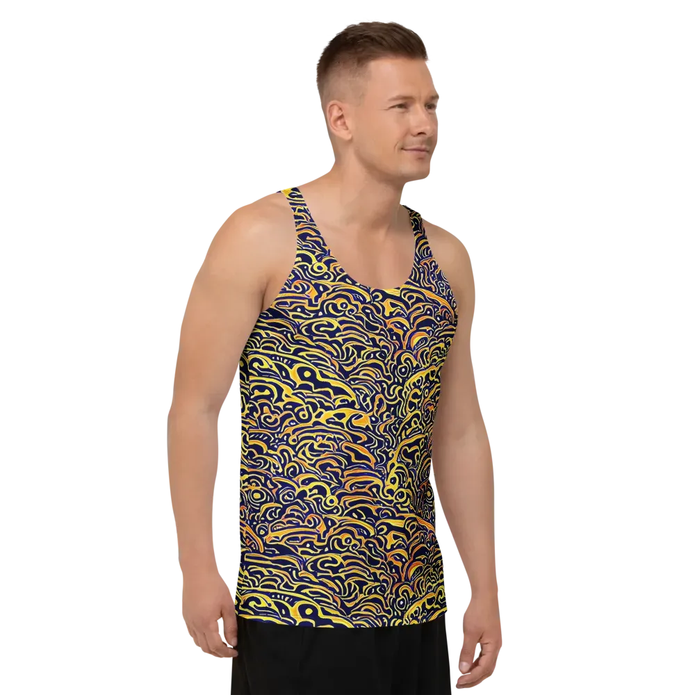 Electric Midnight on Men's Tank Top — Right Front