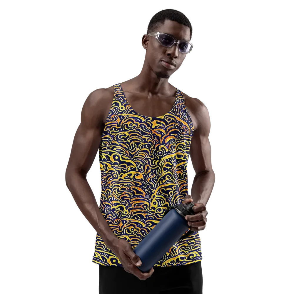 Electric Midnight on Men's Tank Top — Front
