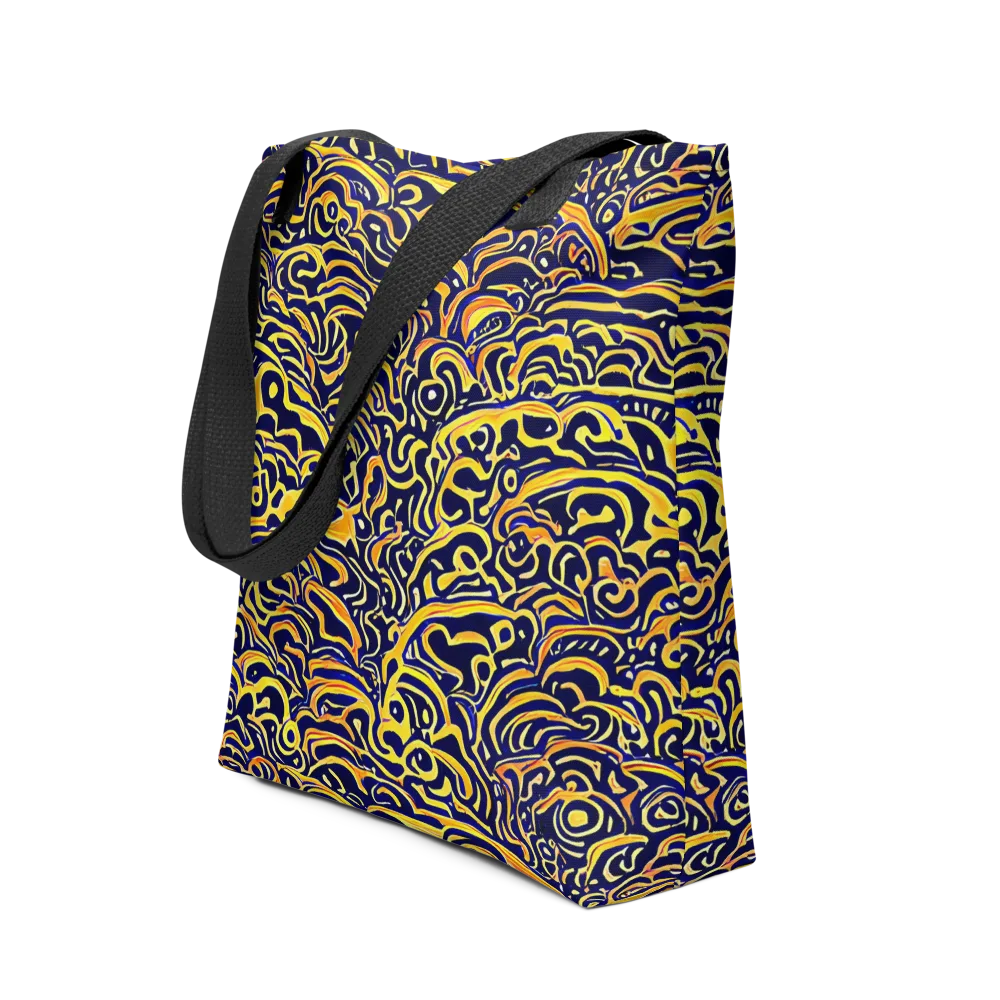 Electric Midnight on Tote Bag — Front