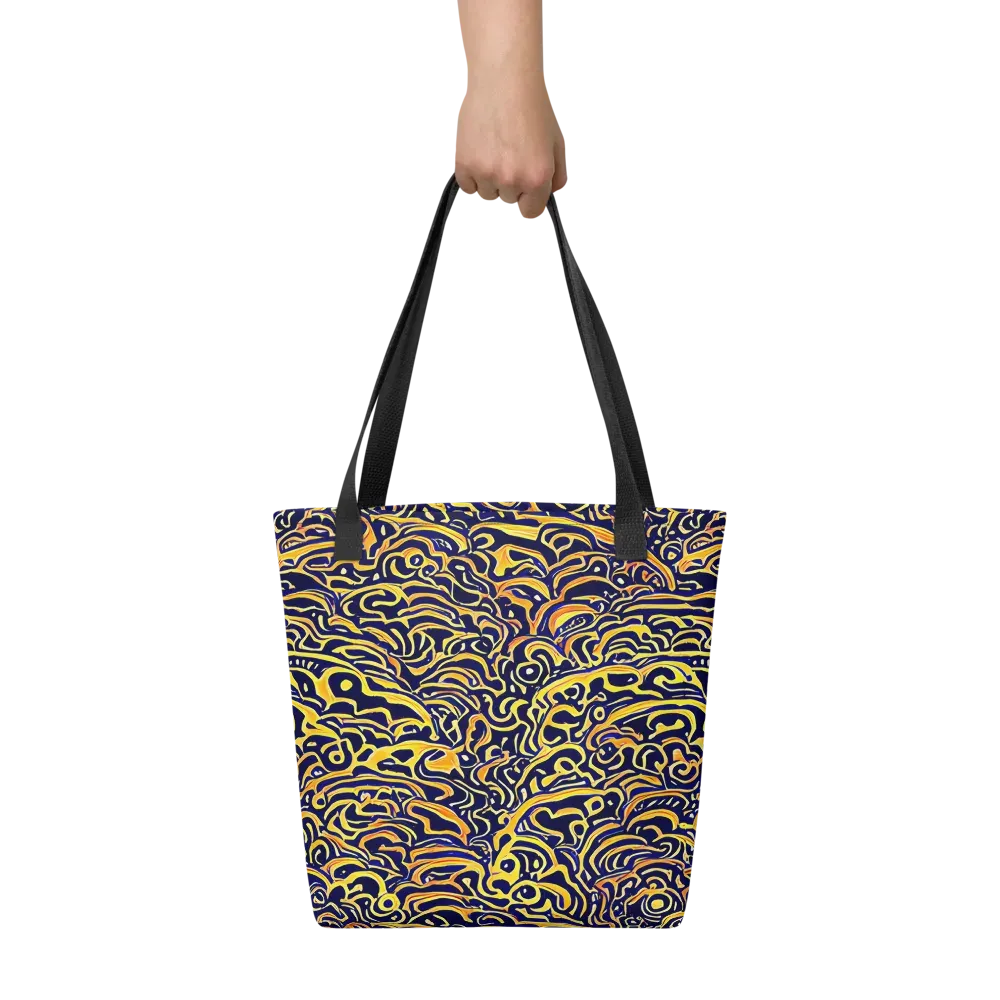 Electric Midnight on Tote Bag — Front