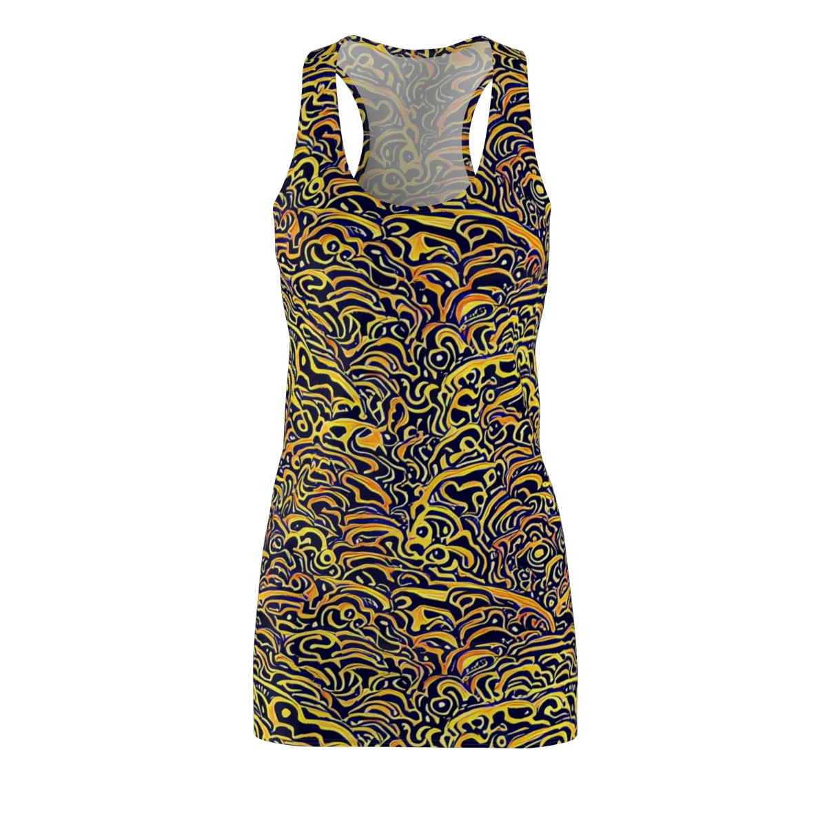 Electric Midnight on Racerback Dress — Front