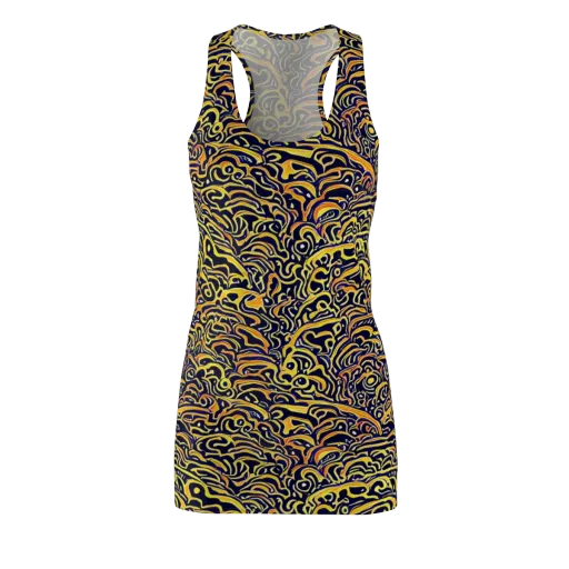 Electric Midnight on a Racerback Dress