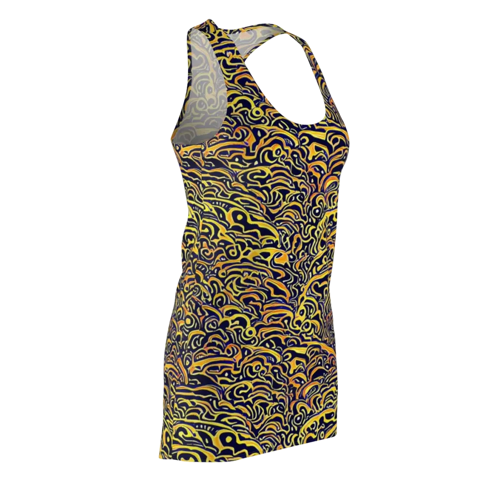 Electric Midnight on Racerback Dress — Front Side