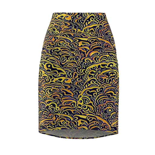 Electric Midnight on a Pencil Skirt