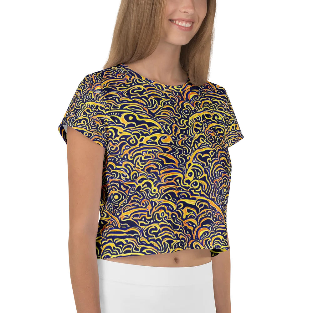Electric Midnight on Crop Tee — Right