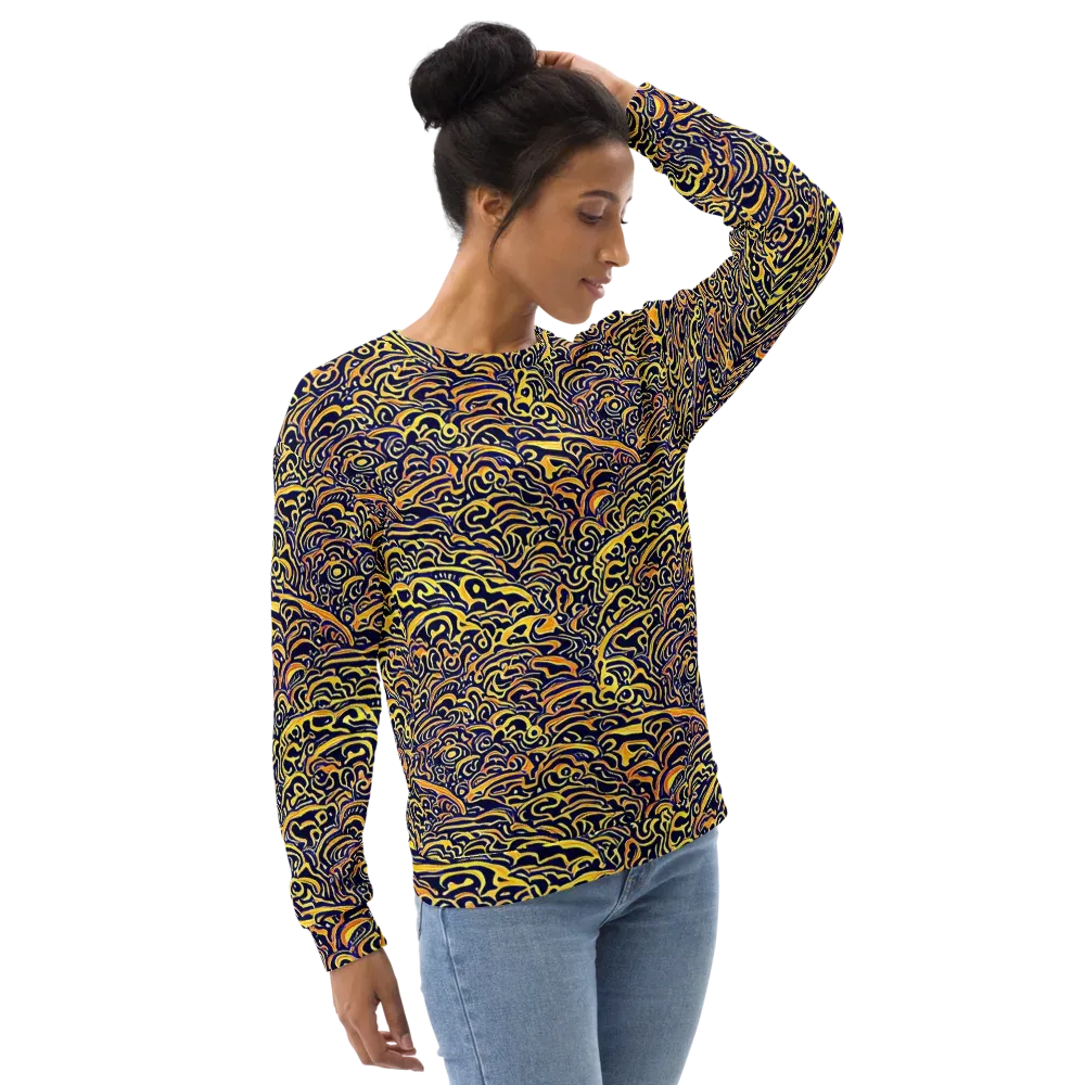 Electric Midnight on Sweatshirt — Right Front