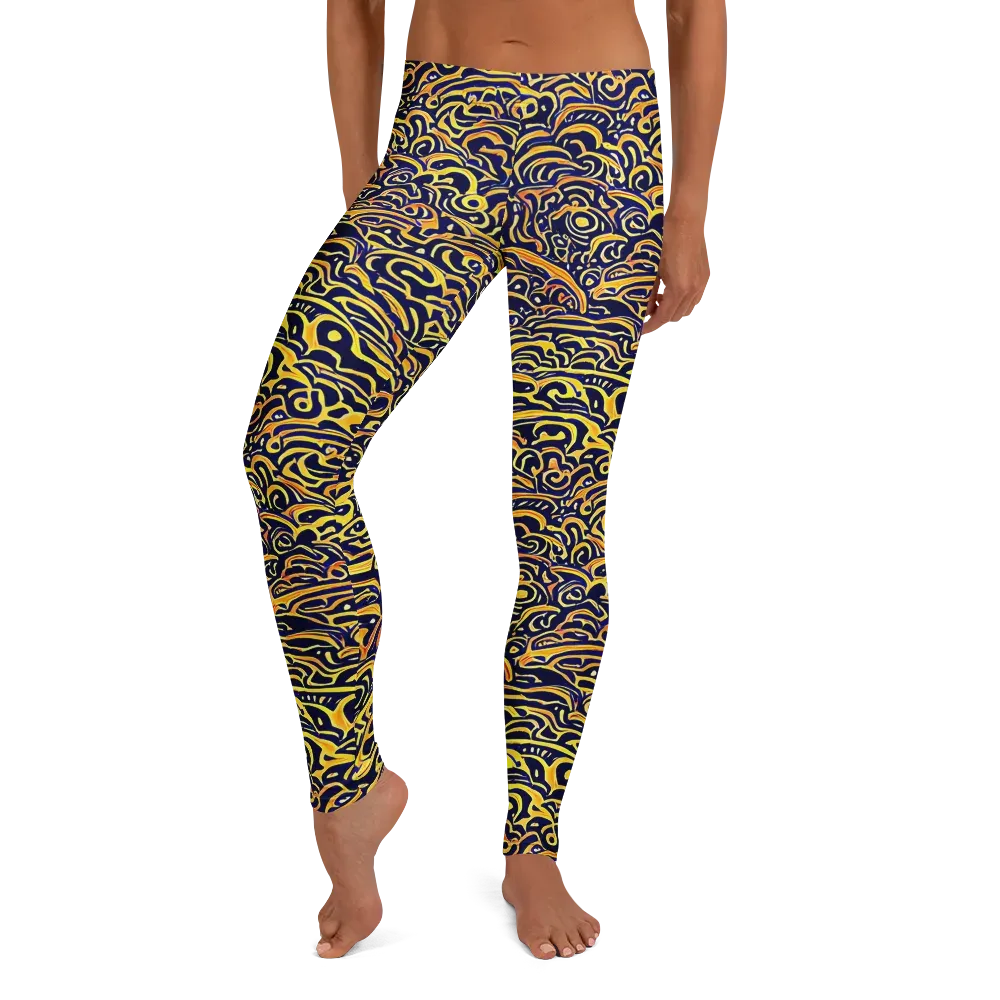 Electric Midnight on Leggings — Front