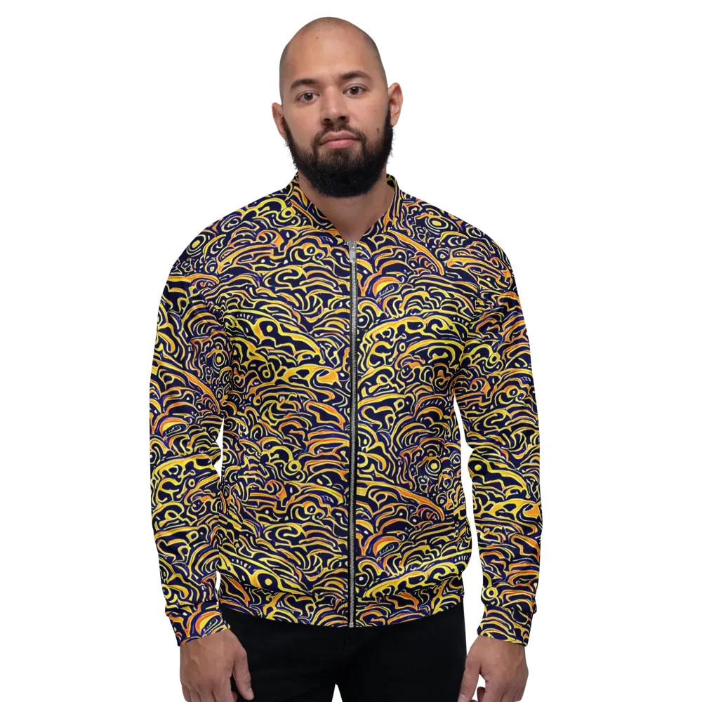 Electric Midnight on Bomber Jacket — Front