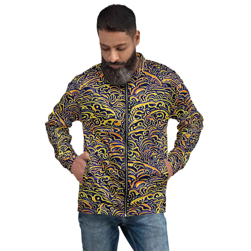 Electric Midnight on Bomber Jacket — Front