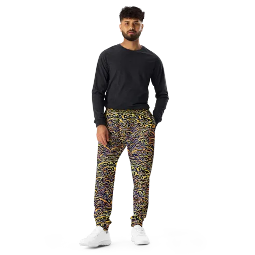Electric Midnight on a Men's Joggers