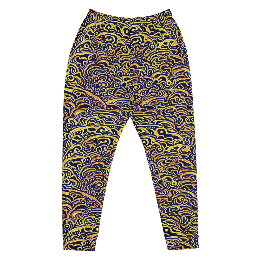 Electric Midnight on Men's Joggers — Front