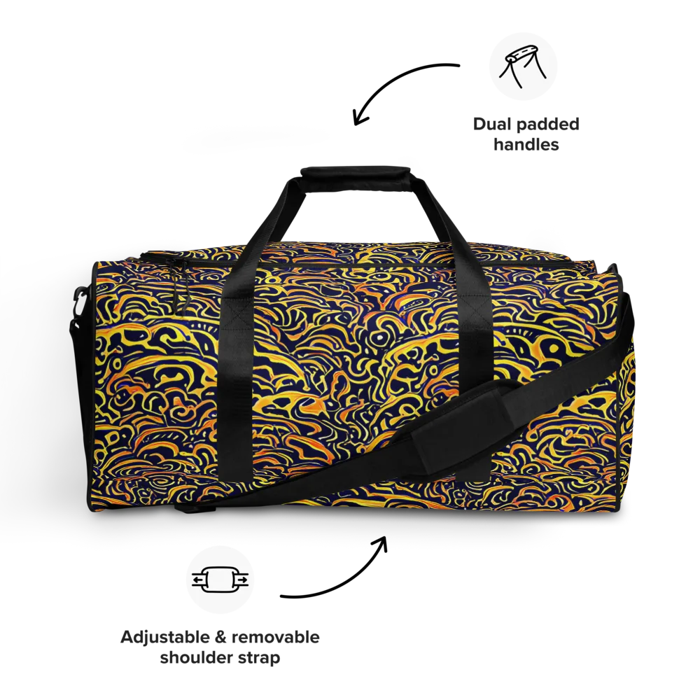 Electric Midnight on Duffle Bag — Front