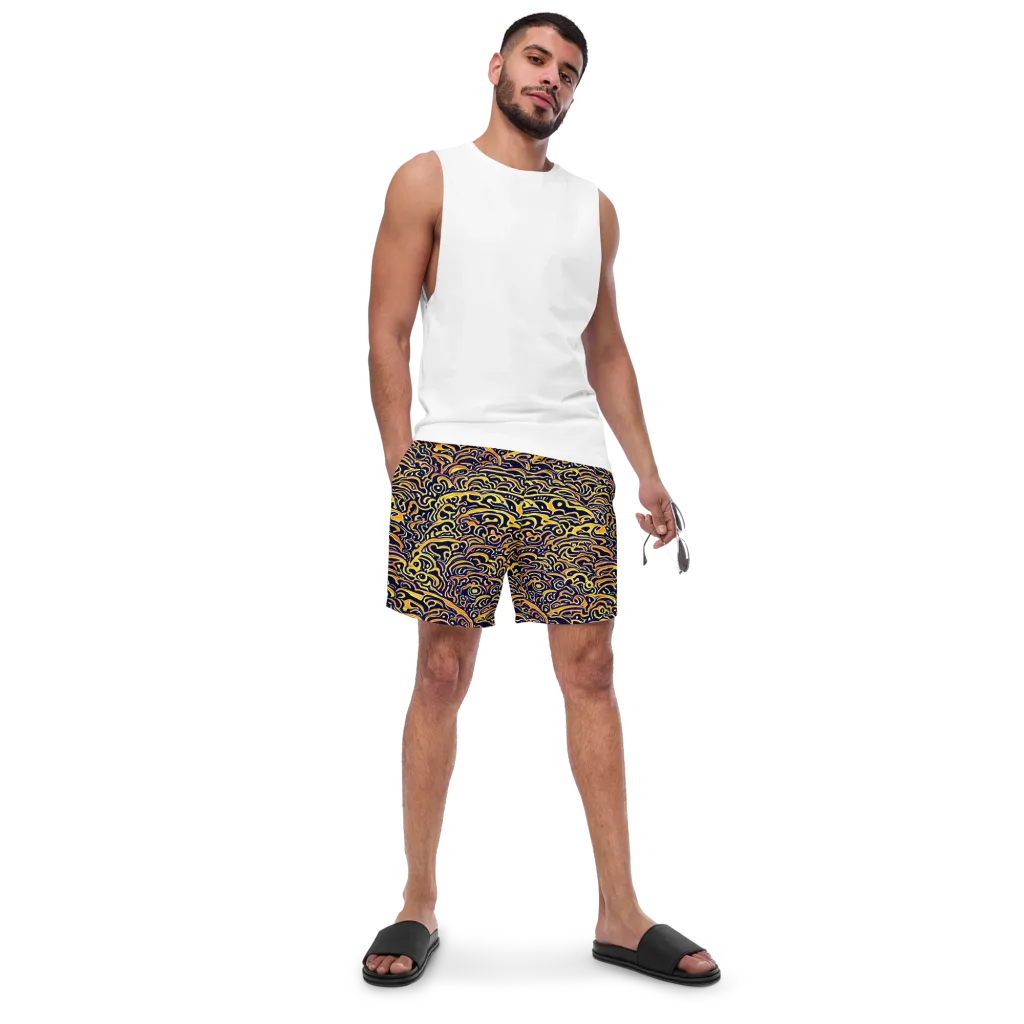 Electric Midnight on Swim Trunks — Front