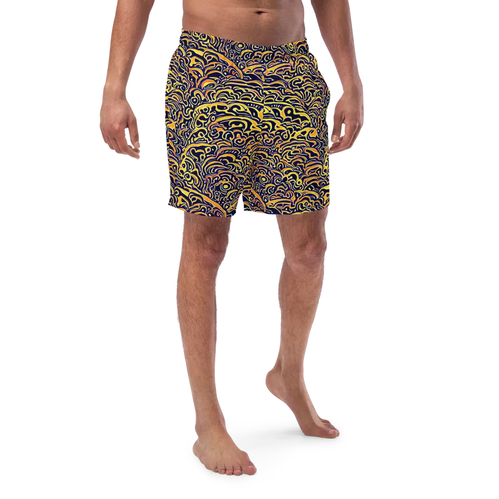 Electric Midnight on Swim Trunks — Front