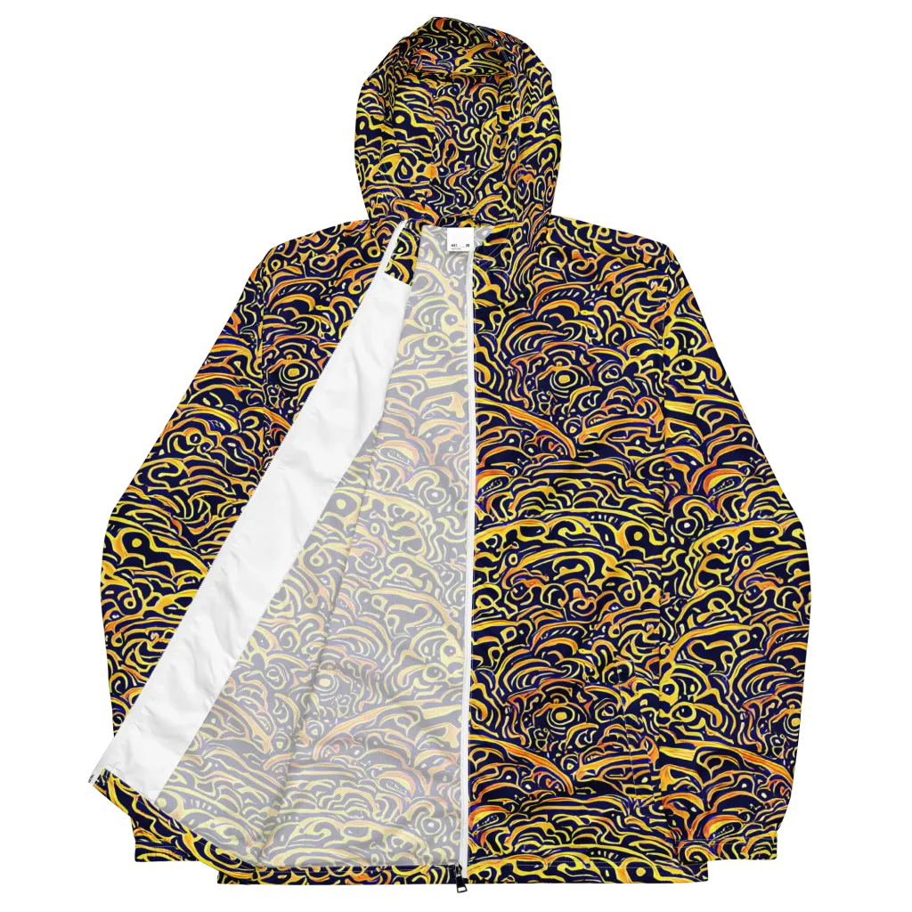 Electric Midnight on Men's Windbreaker — Front