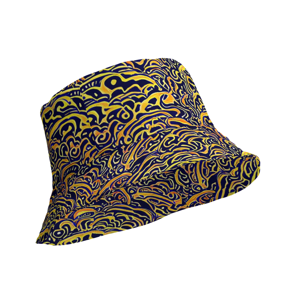 Electric Midnight on Reversible Bucket Hat — Product details Outside