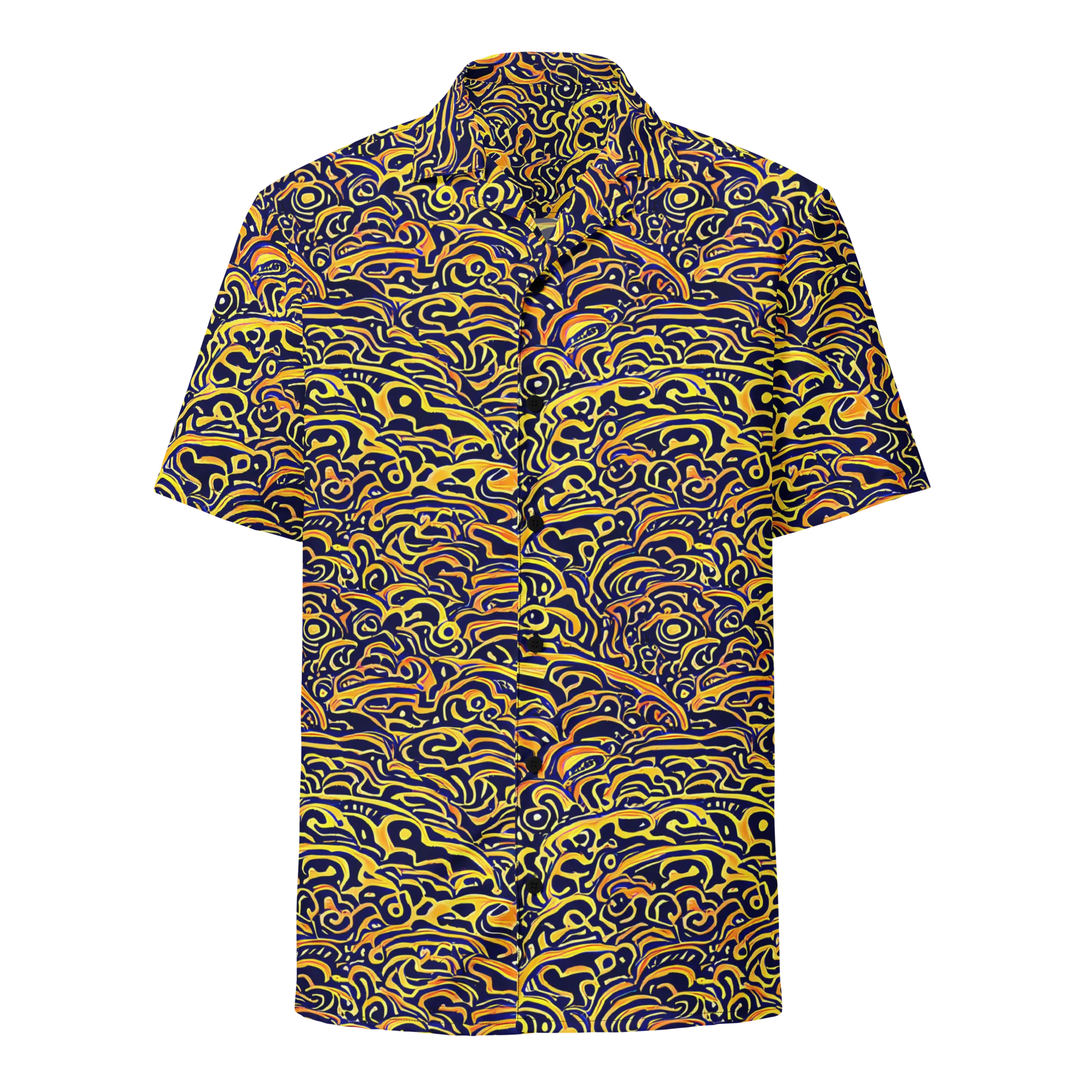 Electric Midnight on Button Shirt — Front