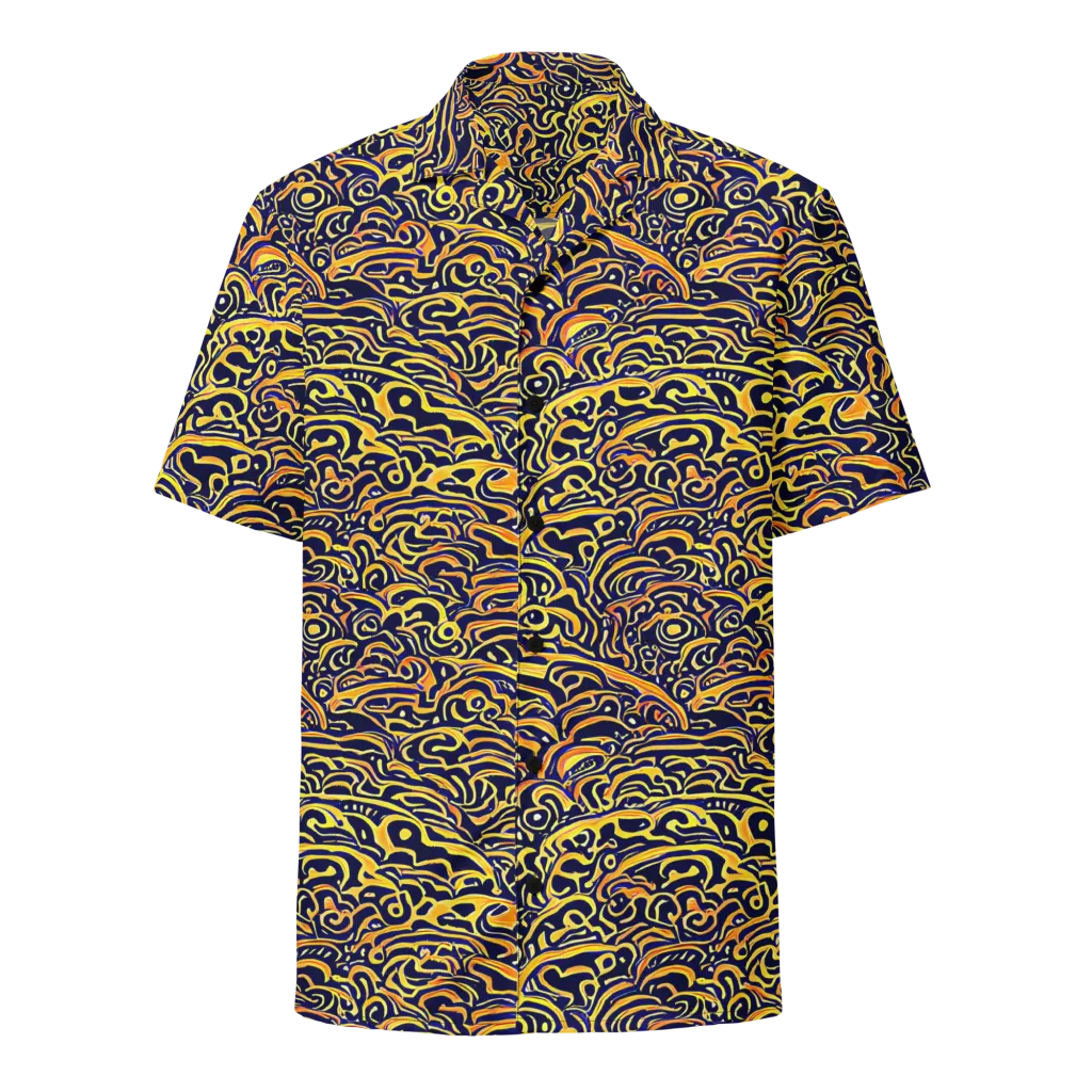 Electric Midnight on Button Shirt — Front