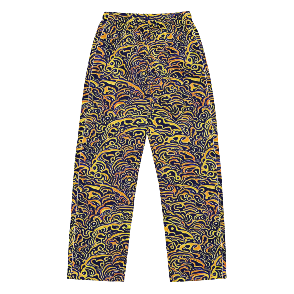 Electric Midnight on Women's Pajama Pants — Front