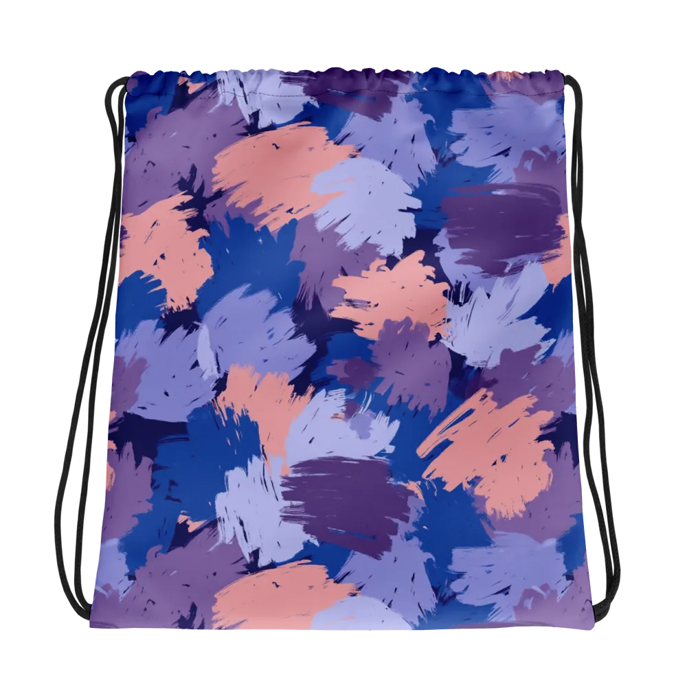 Indigo Brushfire on Drawstring Bag — Photo