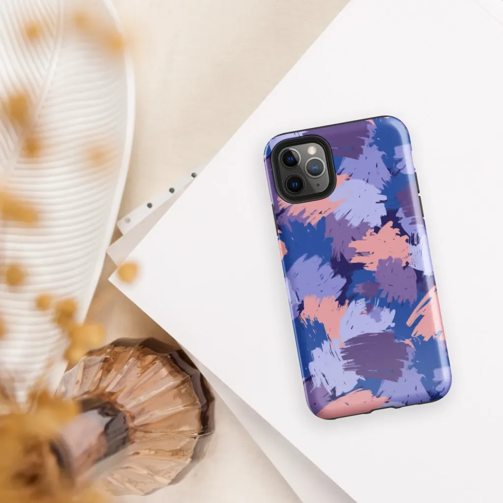 Indigo Brushfire on Tough Case for iPhone® — Front