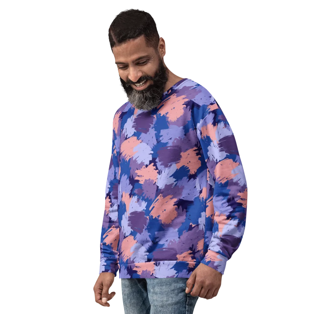 Indigo Brushfire on Sweatshirt — Left Front
