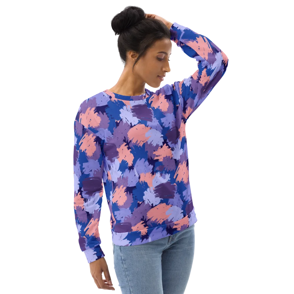 Indigo Brushfire on Sweatshirt — Right Front