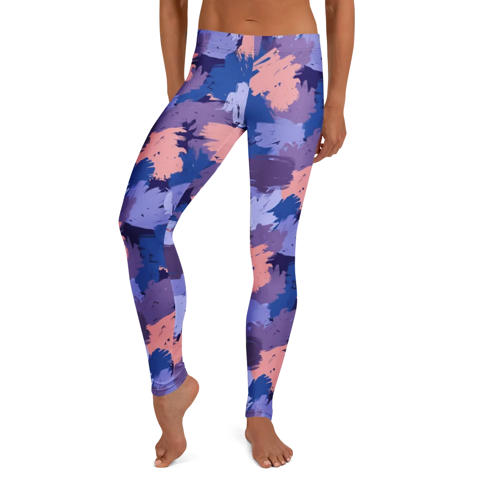 Indigo Brushfire on Leggings — Front
