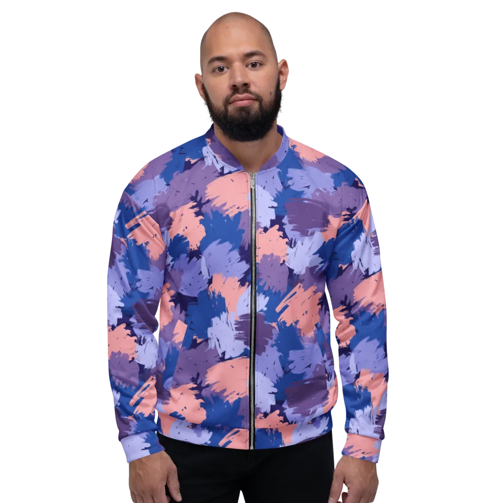 Indigo Brushfire on Bomber Jacket — Front