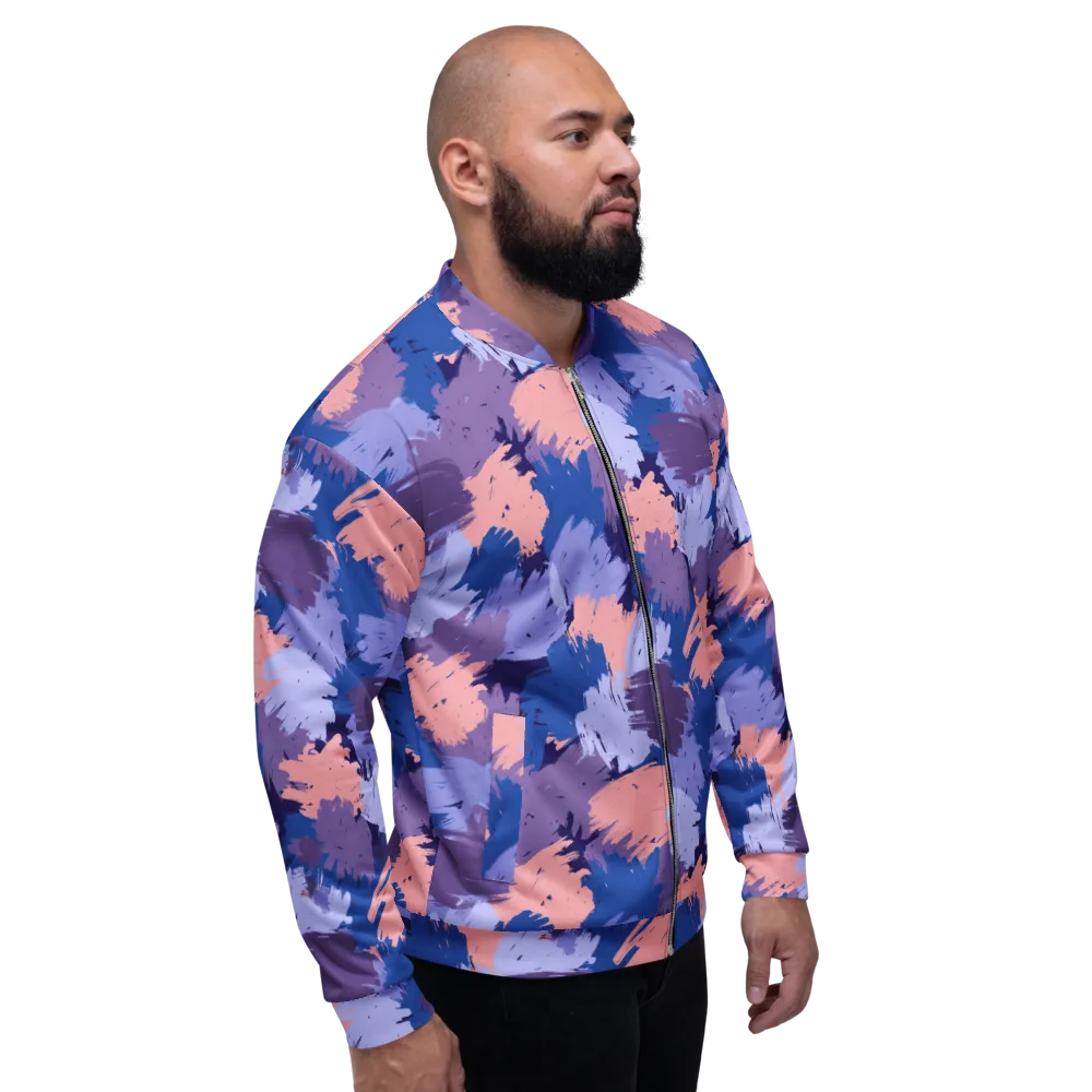 Indigo Brushfire on Bomber Jacket — Right