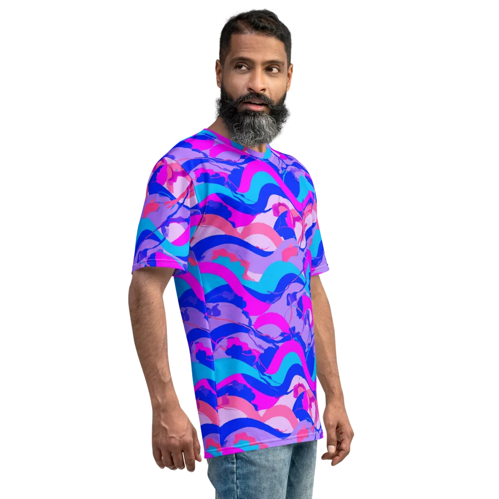 Electric Undertow on Men's Crew Neck T-Shirt — Right