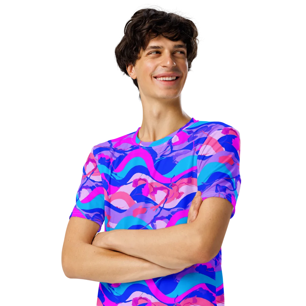 Electric Undertow on Men's Crew Neck T-Shirt — Left Front