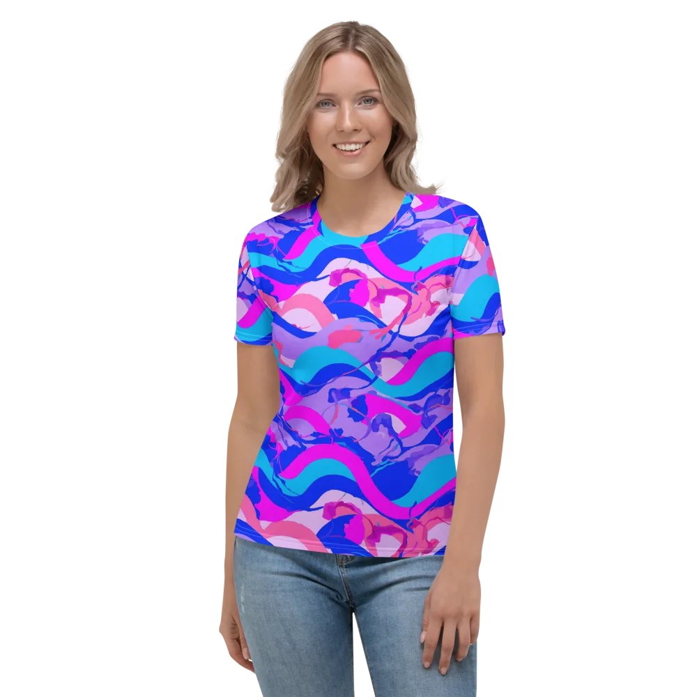 Electric Undertow on Women's Crew Neck T-Shirt — Front