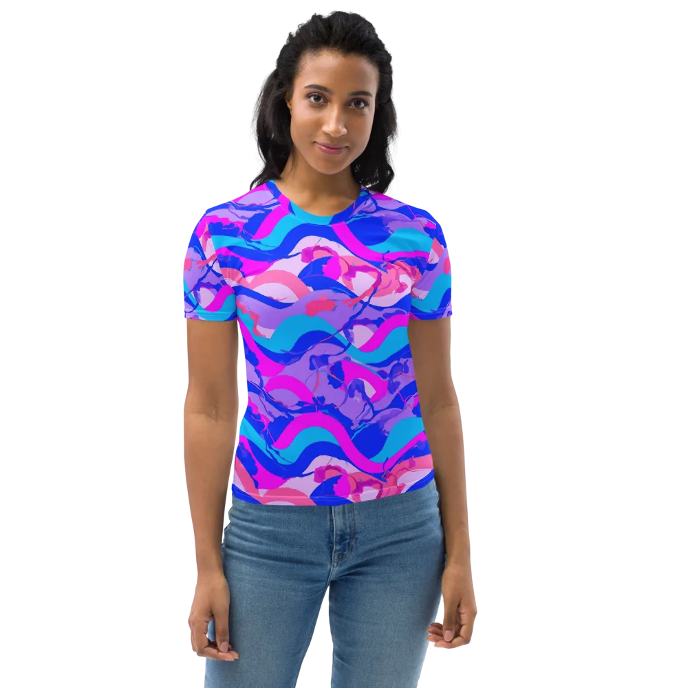 Electric Undertow on Women's Crew Neck T-Shirt — Front