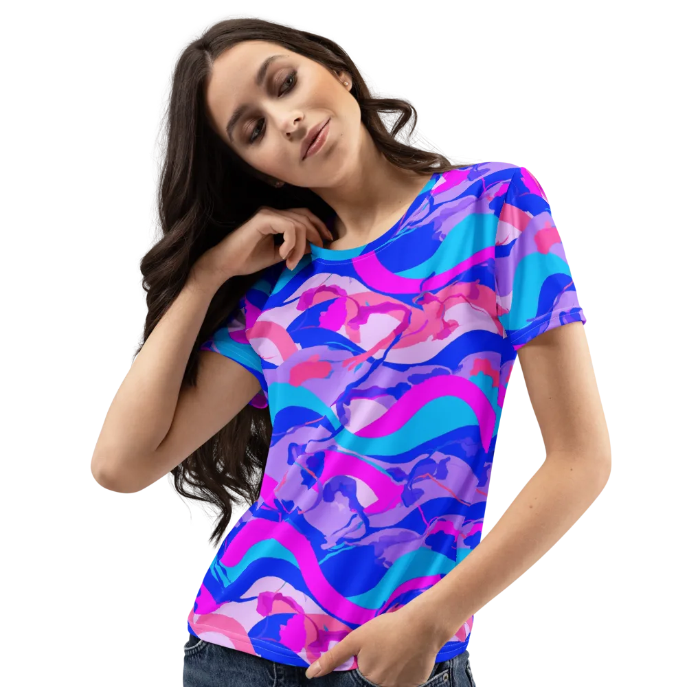 Electric Undertow on Women's Crew Neck T-Shirt — Left Front