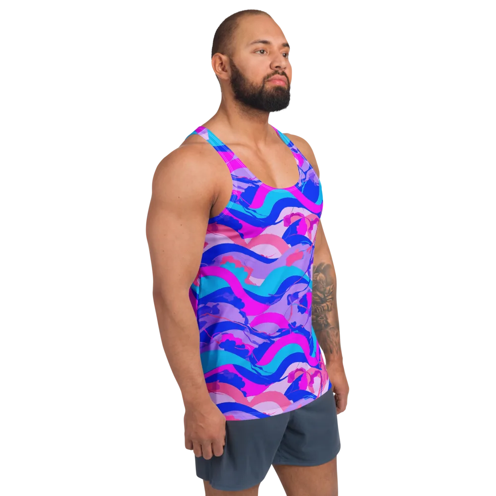 Electric Undertow on Men's Tank Top — Right Front
