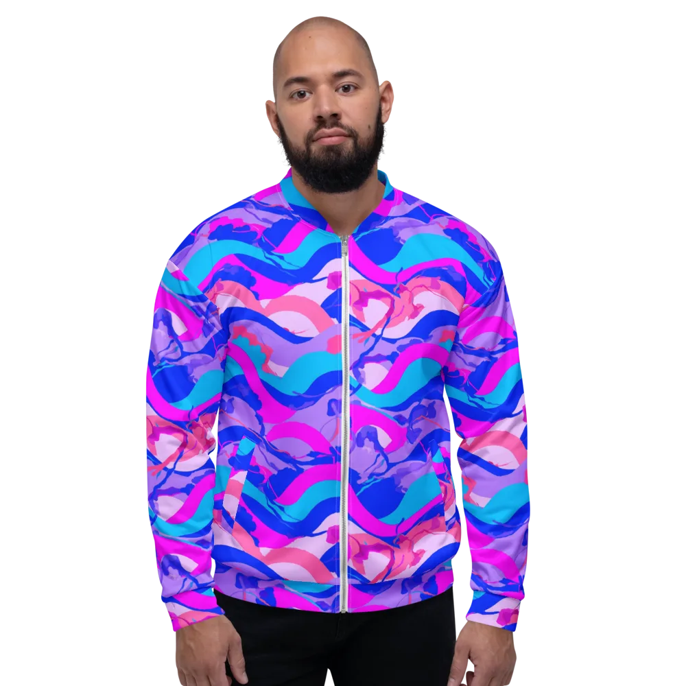 Electric Undertow on Bomber Jacket — Front