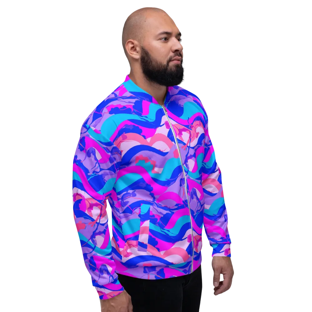 Electric Undertow on Bomber Jacket — Right