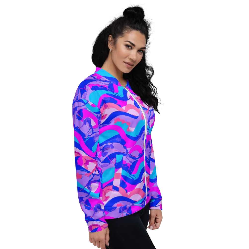 Electric Undertow on Bomber Jacket — Right