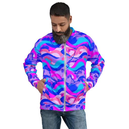 Electric Undertow on a Bomber Jacket