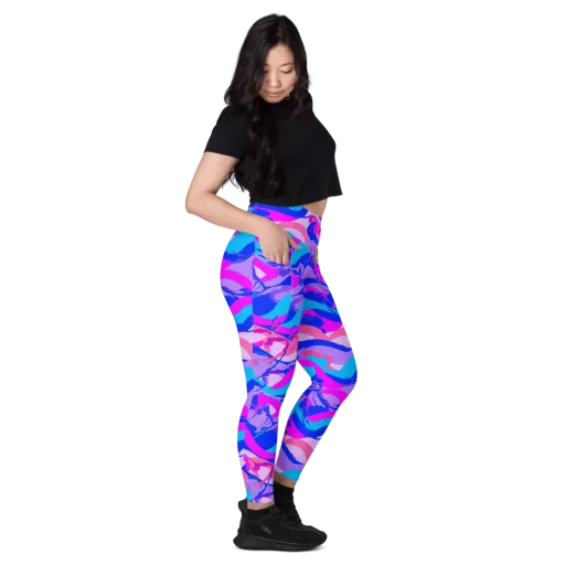 Electric Undertow on a Leggings with Pockets
