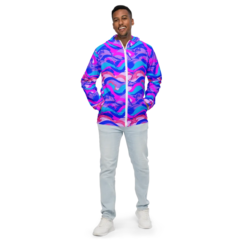 Electric Undertow on Men's Windbreaker — Front